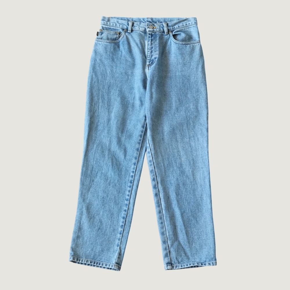 Lauren Jeans Co Ralph Lauren Jeans Straight Leg Light Wash Blue 10P 90s Casual